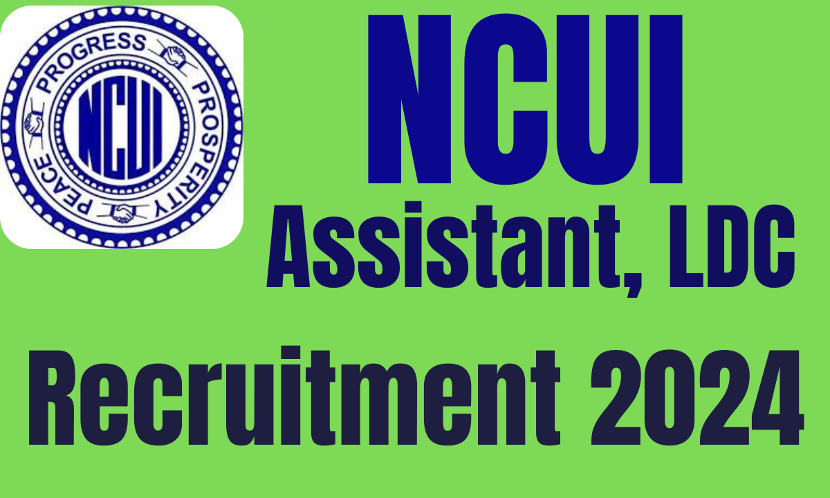 NCUI Recruitment 2024