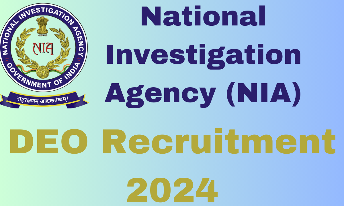 NIA DEO Recruitment 2024