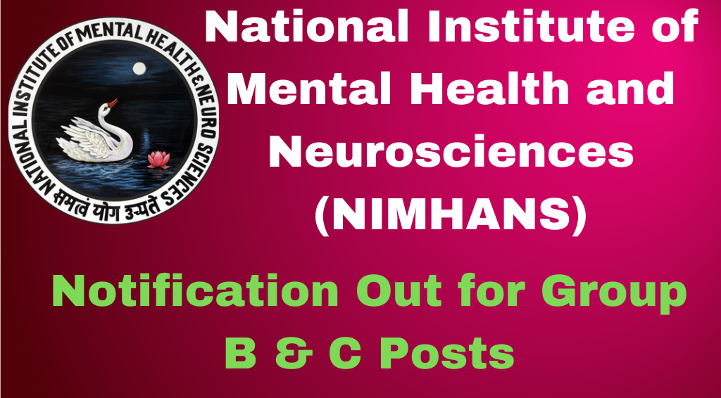 NIMHANS Recruitment 2024