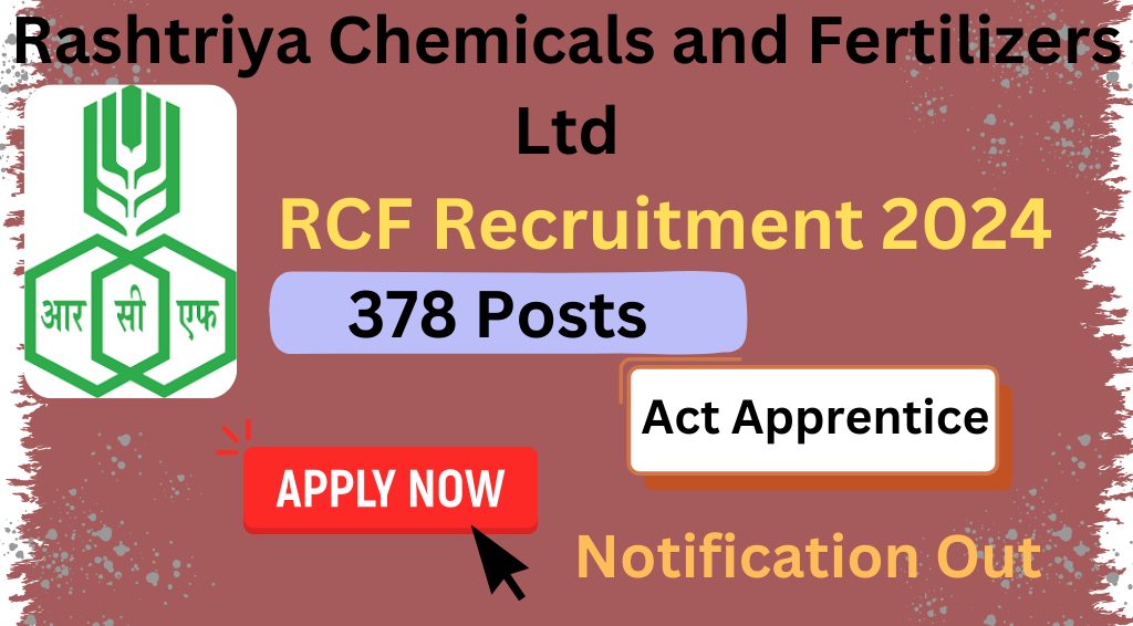 RCF Ltd Recruitment 2024