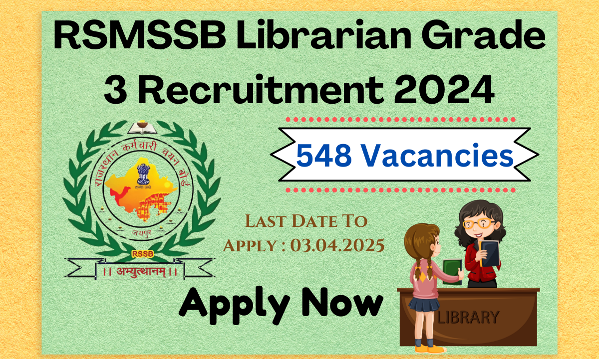 RSMSSB Librarian Recruitment 2024